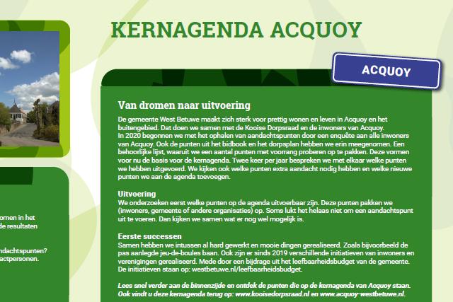 Flyer kernagenda